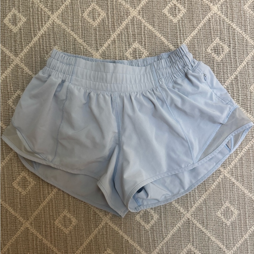 lululemon athletica Hotty Hot Sky Blue Athletic Shorts